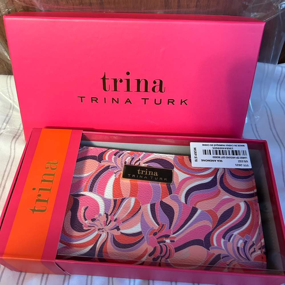 Trina Turk Multi Color Zip Wallet